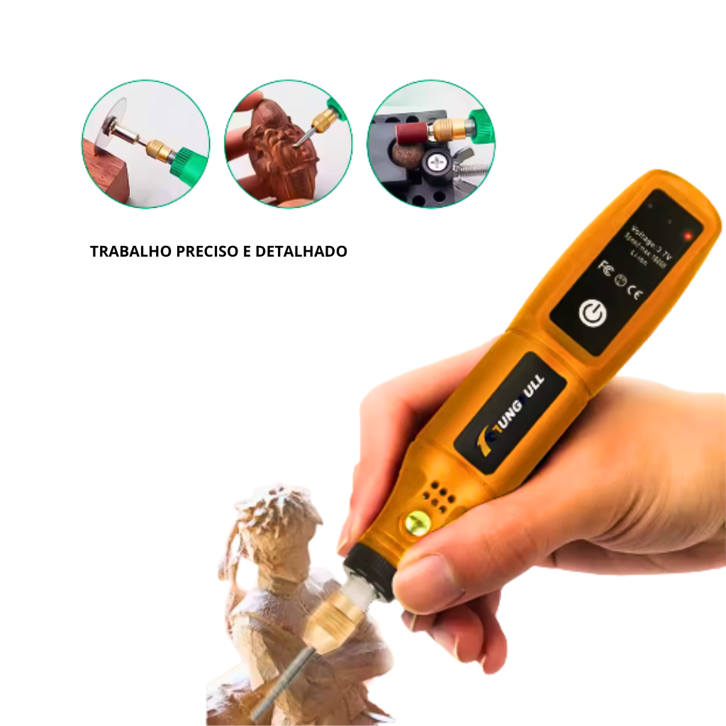 MINI RETÍFICA USB + ACESSÓRIOS