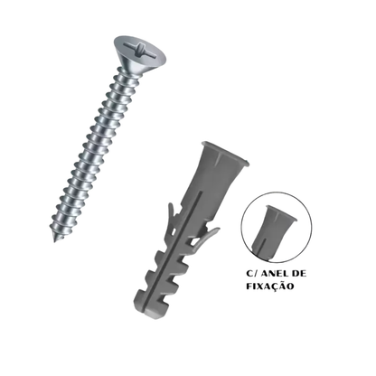 KIT PARAFUSO PHILIPS/BUCHA-ANEL Ø06mm 20PARES