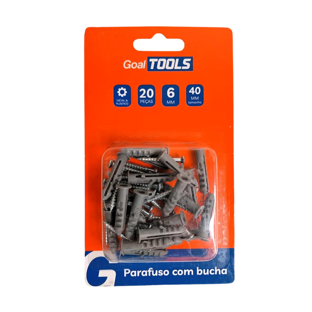 KIT PARAFUSO PHILIPS/BUCHA-ANEL Ø06mm 20PARES