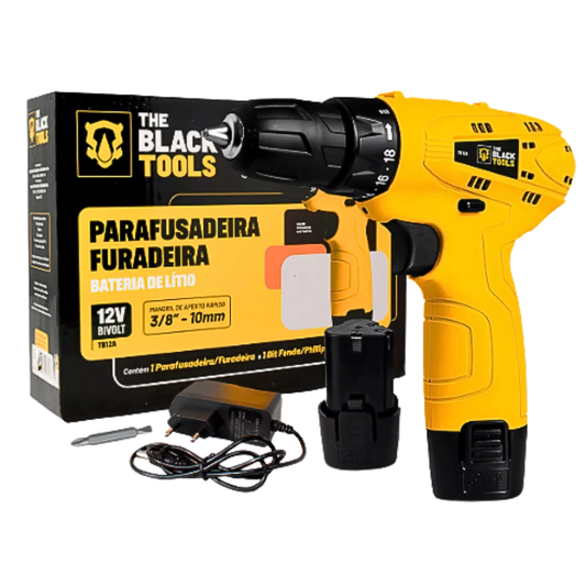 PARAFUSADEIRA 3/8 10MM A BATERIA TB-12A/12V