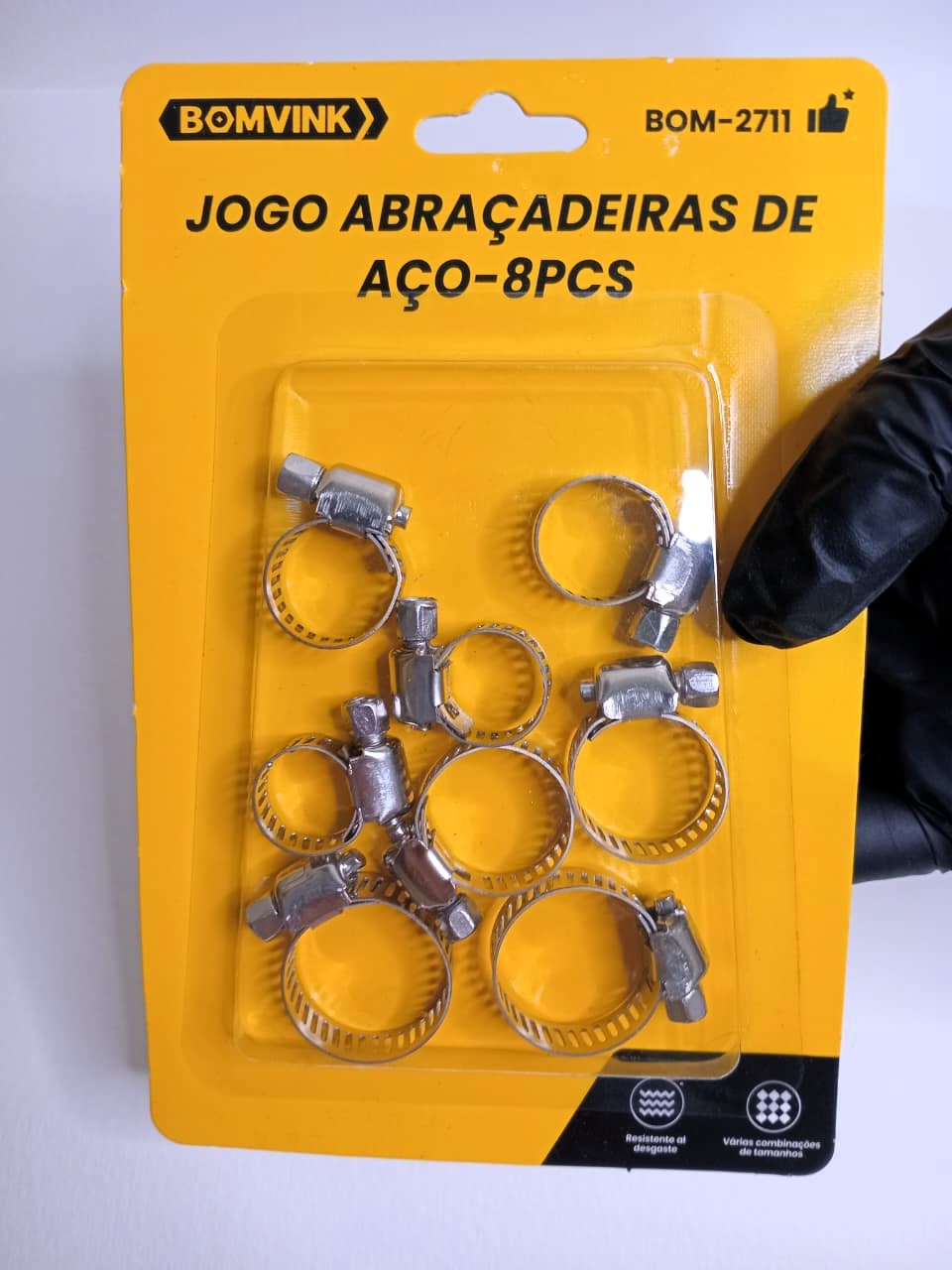 ABRAÇADEIRA DE AÇO 8peças