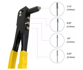 ALICATE DE REBITE 4 BICOS