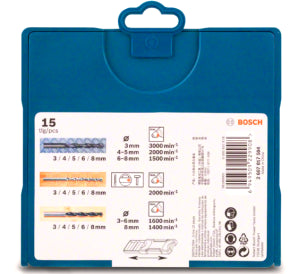 JOGO DE BROCAS MINI X-LINE 15PEÇAS