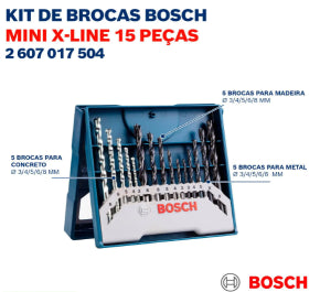JOGO DE BROCAS MINI X-LINE 15PEÇAS