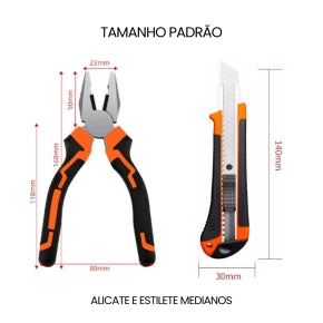 KIT DE ALICATE, ESTILETE+REFIL