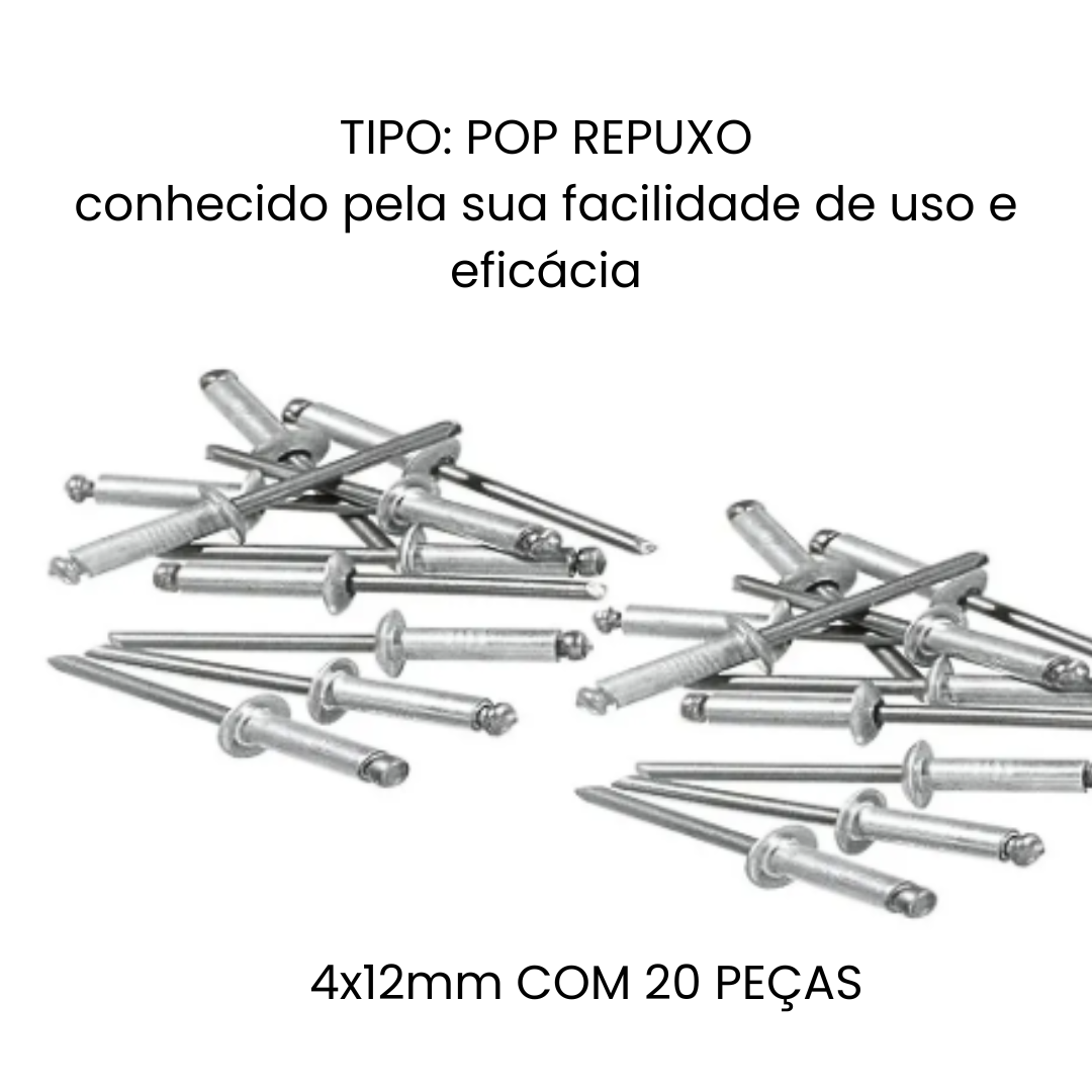 REBITE DE REPUXO 4x12*20pças