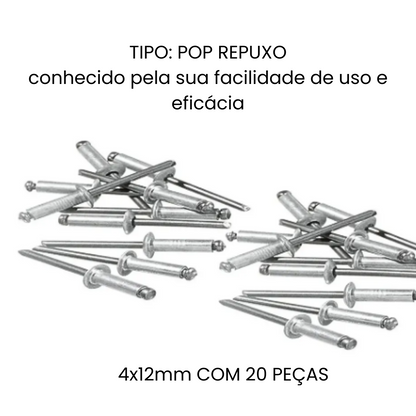 REBITE DE REPUXO 4x12*20pças
