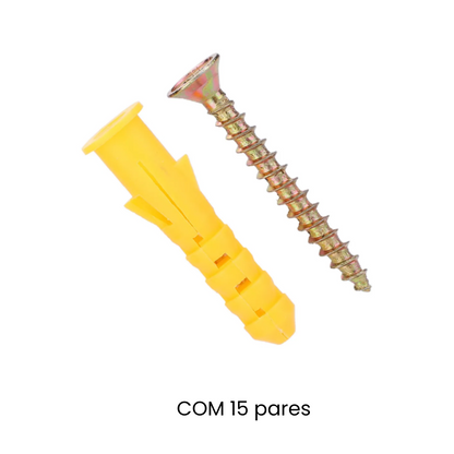 KIT PARAFUSO PHILIPS COM BUCHA-ANEL Ø08mm 15pares
